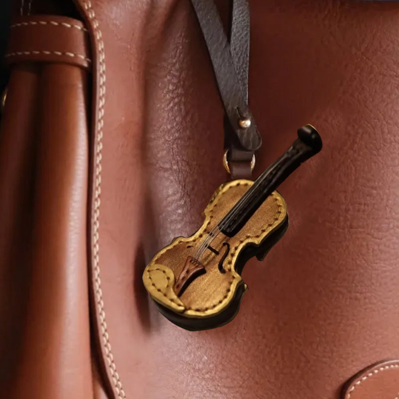 Violin Hængende Nøglering Juleornament