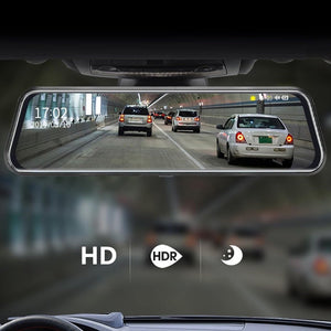 Fuld skærms HD Dash Cam med dobbeltkamera