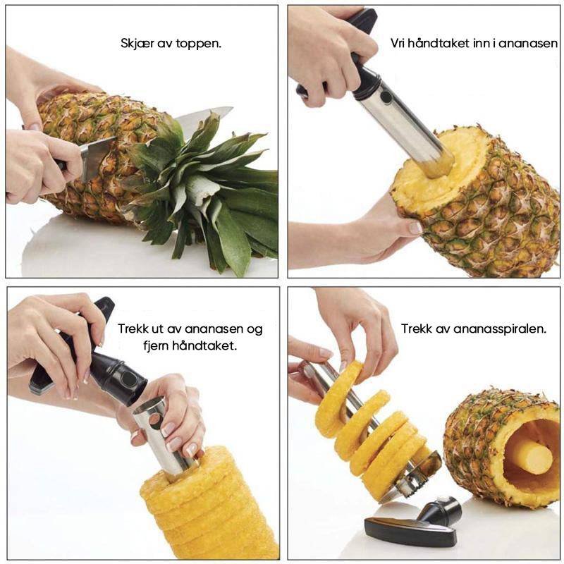 Ananas udkerner og skiveskærer