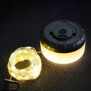 Genopladelig multifunktions campinglampe