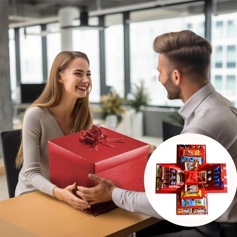 Overraskelses eksplosion gaveindpakning - Tom æske