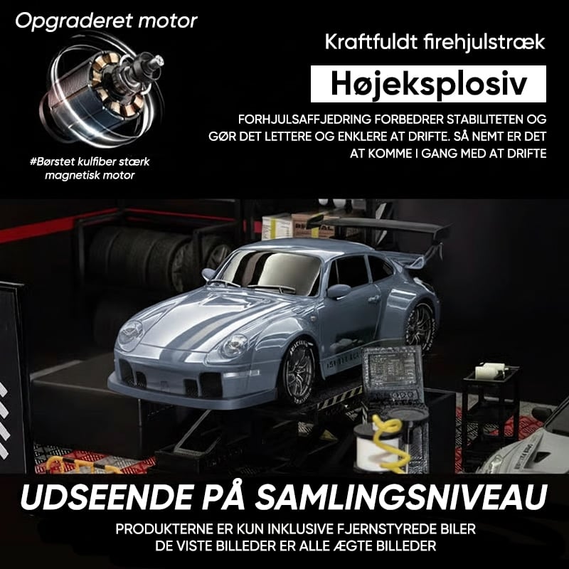 Fjernstyret drift racerbil