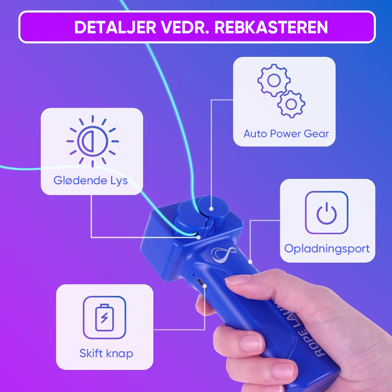 Bærbar rebkaster loop-legetøj