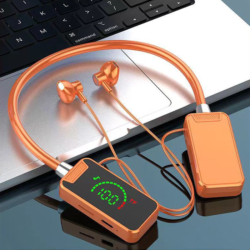 Bluetooth headset med digital display og nakkebøjle