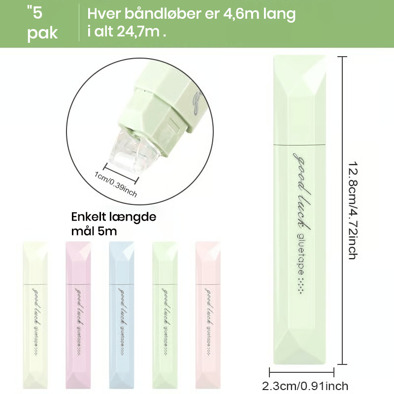 Dobbeltsidet taperulle til scrapbook