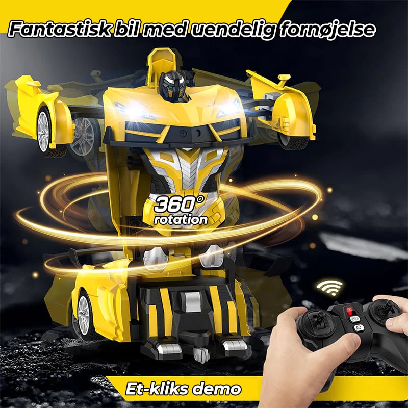 Fjernstyret transformer robotbil