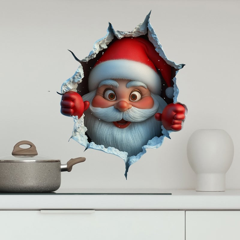 Klistermærkesæt med julemænd