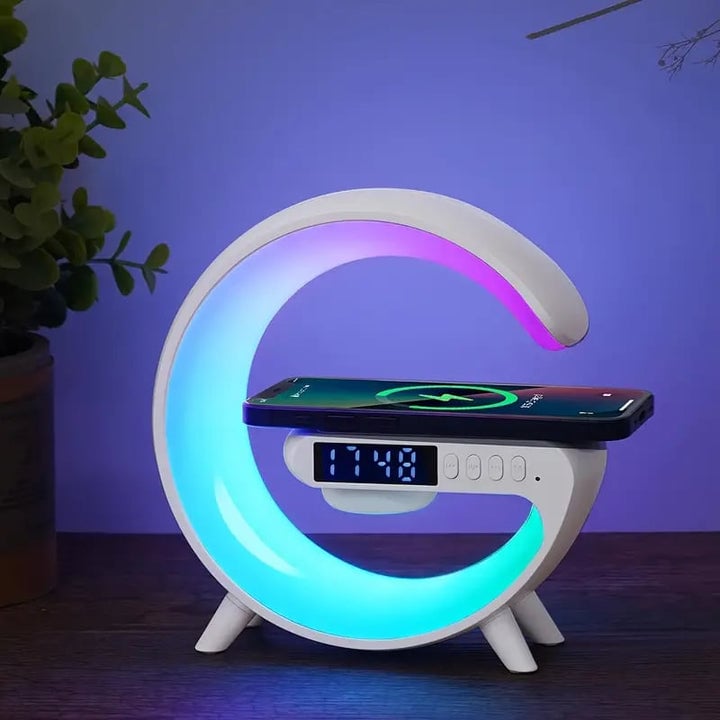 G-shaped Led Wireless Charging Speaker