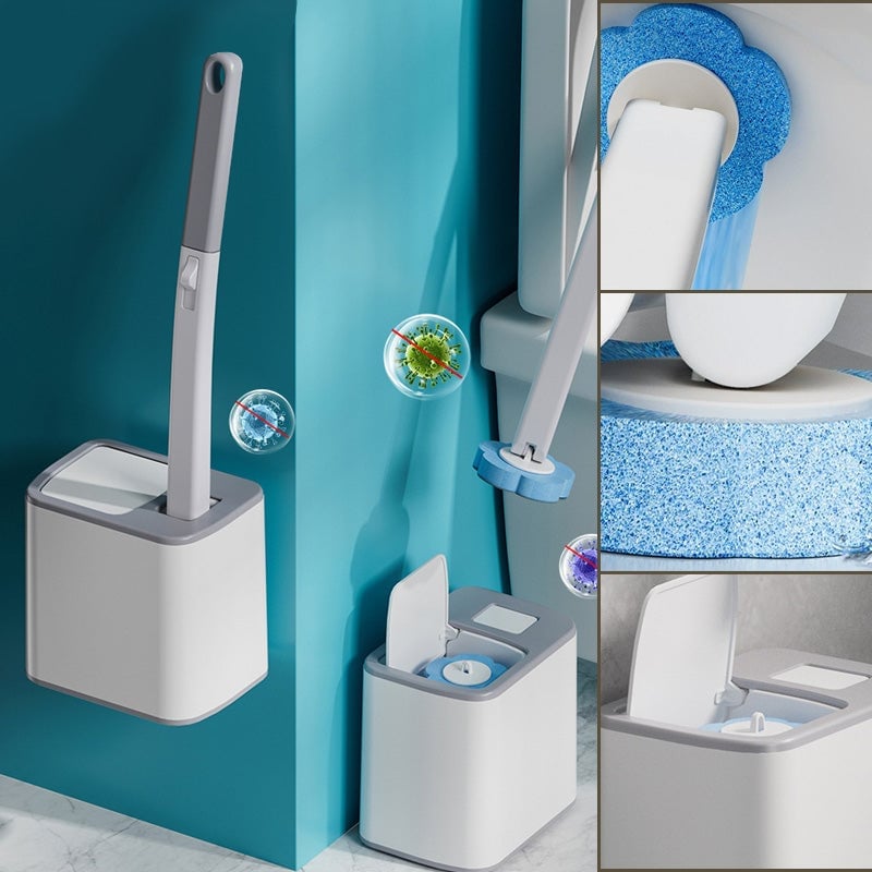 Toiletbørstesæt med engangsbørstehoveder