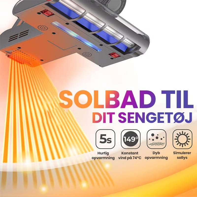 Sakerplus Kraftfuld UV-støvsuger til sengen