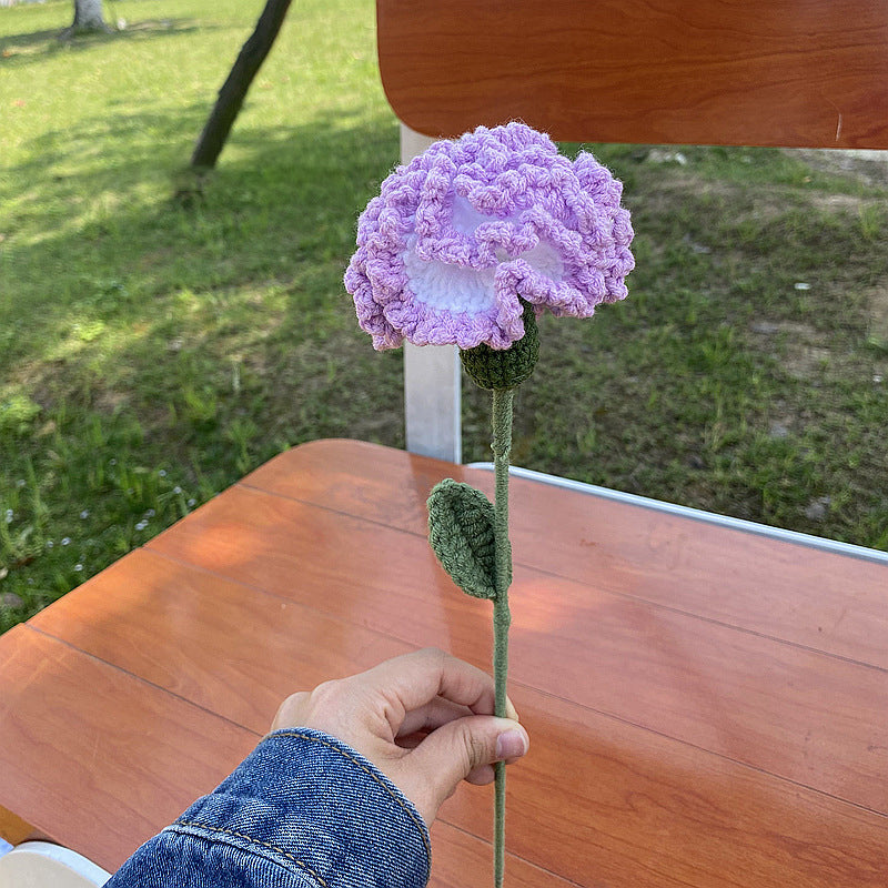 Hæklede blomsterbuketter