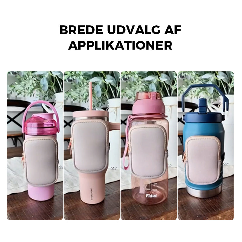 Drikkedunk og mini løbetaske med strop