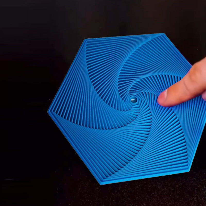 3D-printet sekskantet fraktal Fidget Spinner