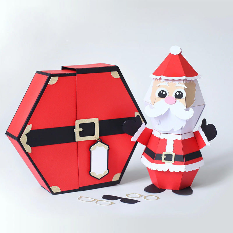 🎅3D Pop-op julemandsæske 🥳