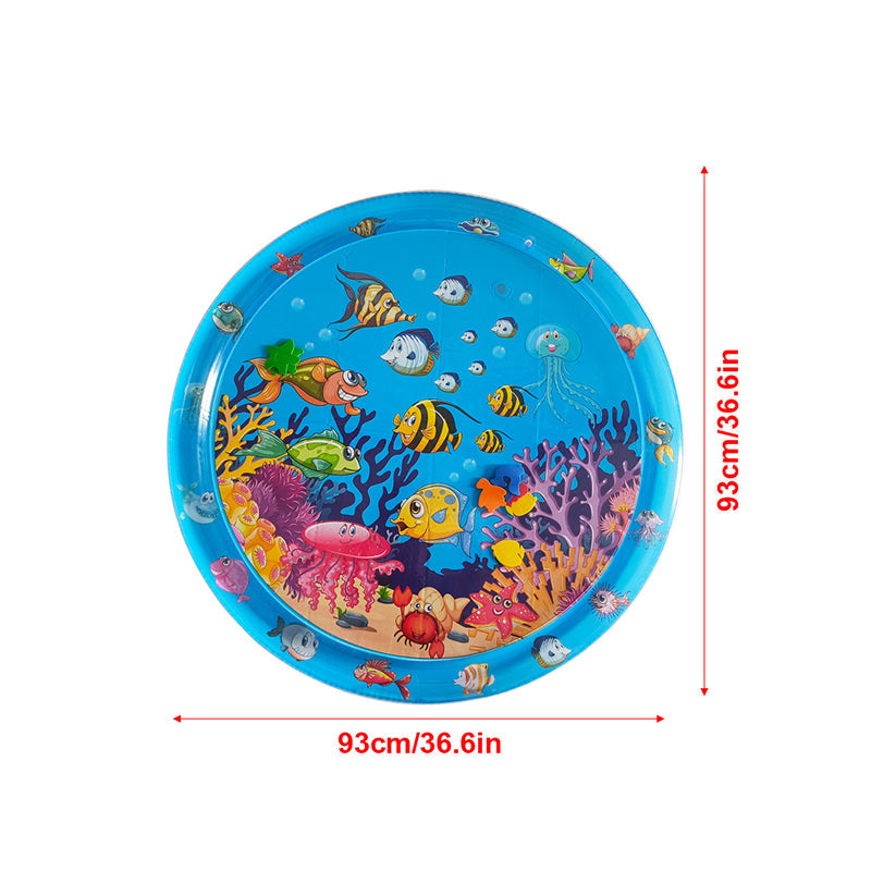 Oppustelig vandmåtte til spædbørn