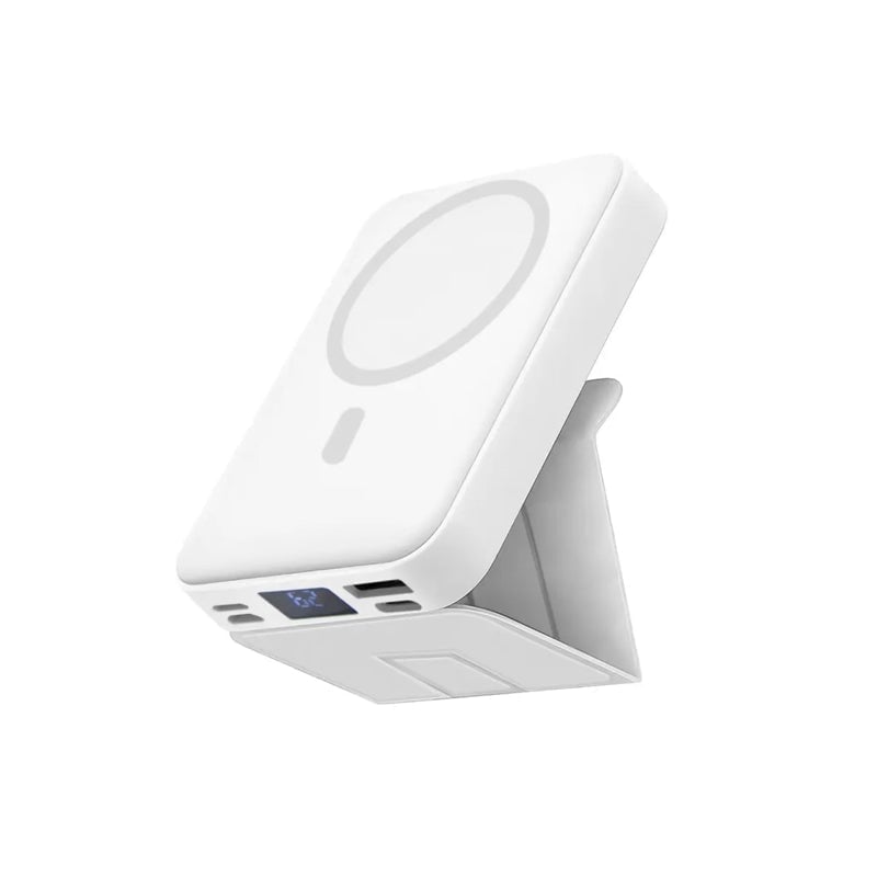 Bærbar magnetisk powerbank med trådløs opladning