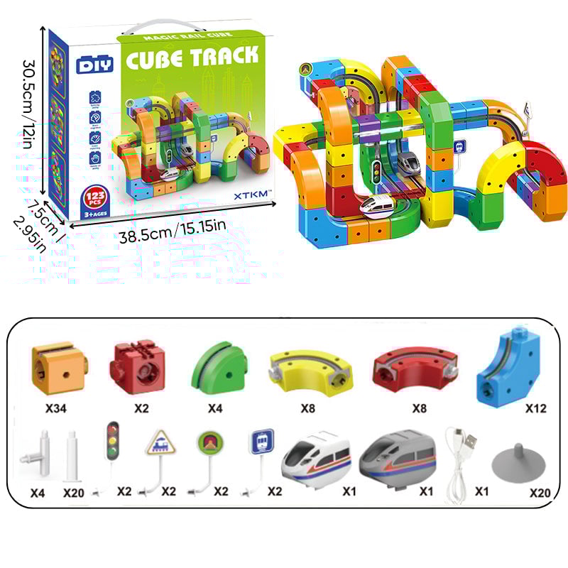 Magisk magnetisk togbanesæt til børn