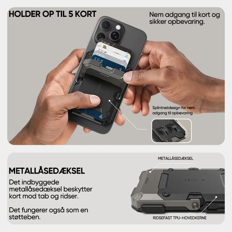 Magnetisk pung med stativ