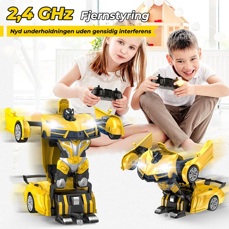 Fjernstyret transformer robotbil