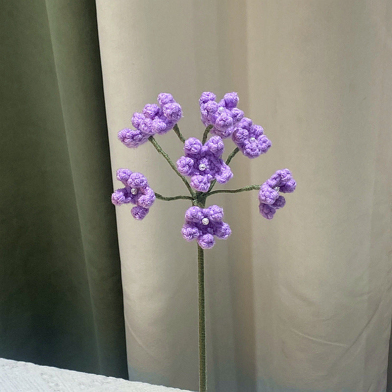 Hæklede blomsterbuketter