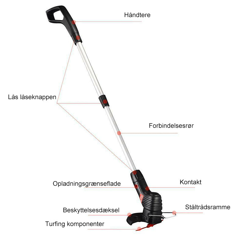 Bærbar elektrisk plæneklipper