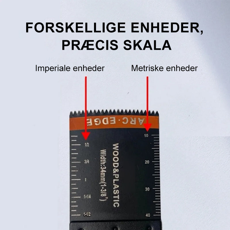 Oscillerende skærebladsværktøj med buet kant (20 STK)