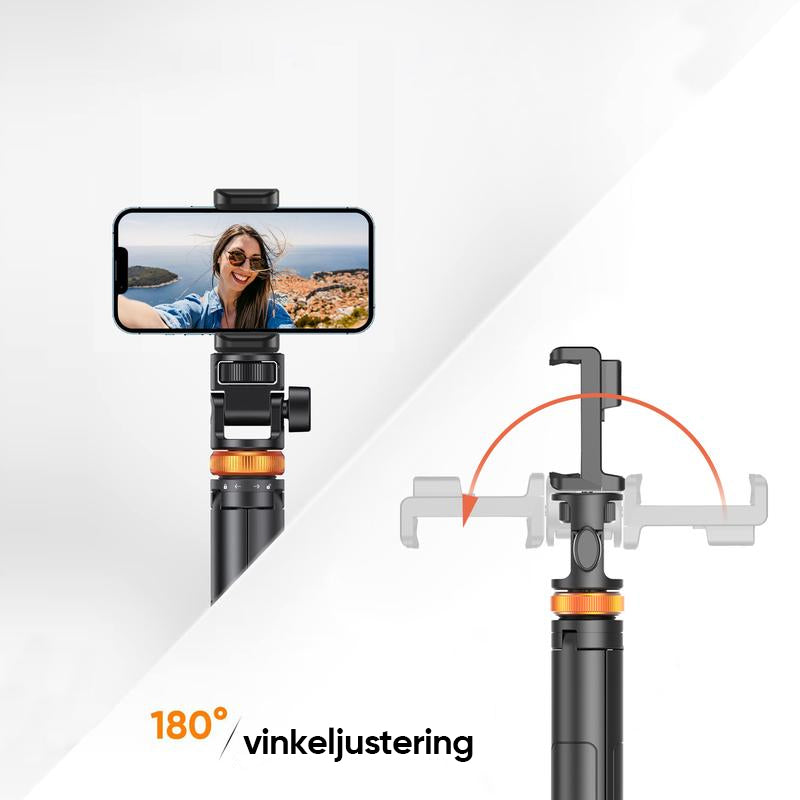 Selfie Stick stativ med Bluetooth fjernbetjening