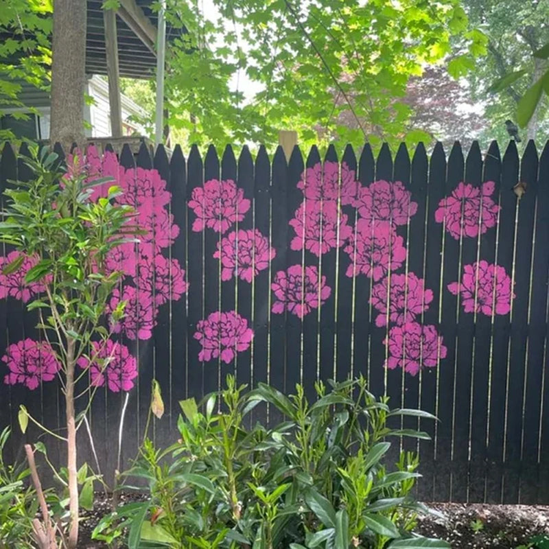 Store blomsterskabeloner til havehegn