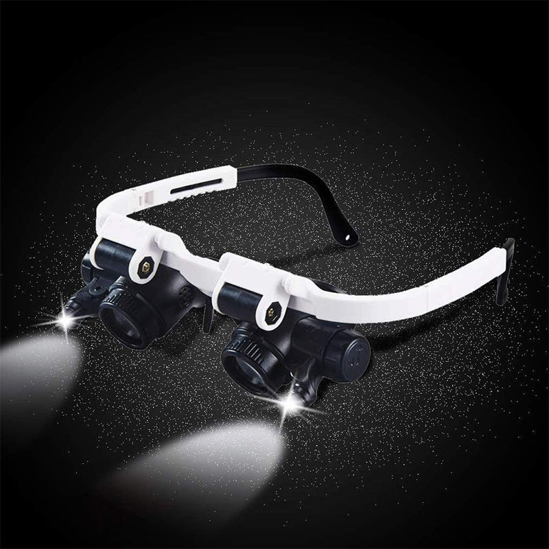 Magnifying Glasses with LED Lights for Dual Eyes