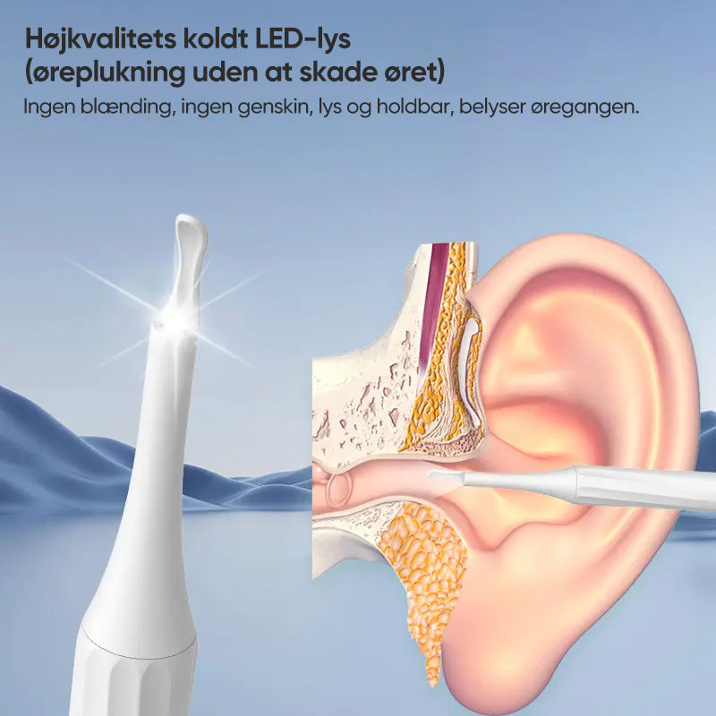 Ørevoksfjernelsessæt med HD kamera