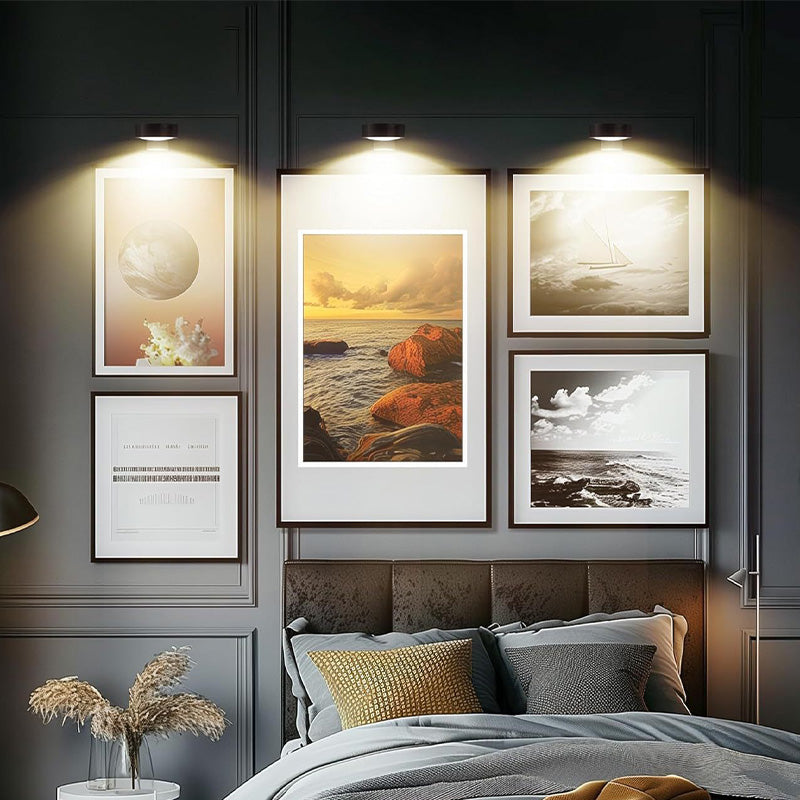 Trådløs LED-væglampe med fjernbetjening