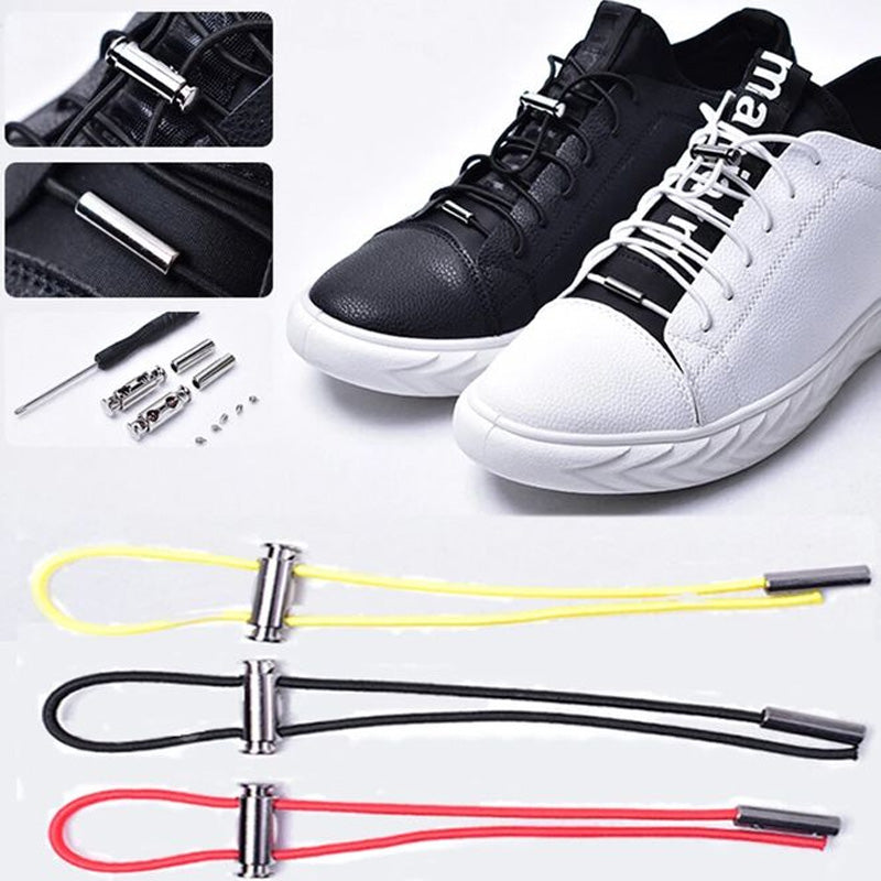 Quick-Lock No-Tie Elastic Shoelaces