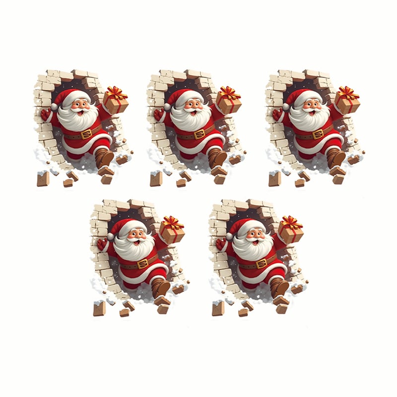 Klistermærkesæt med julemænd