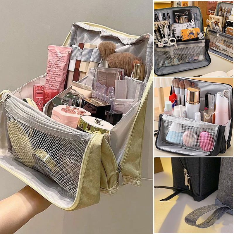 Penalhus og kosmetiktaske med stor kapacitet