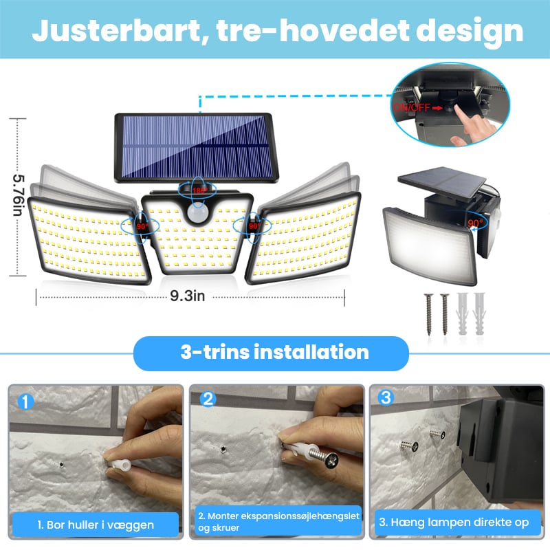 Havelamper med bevægelsessensor