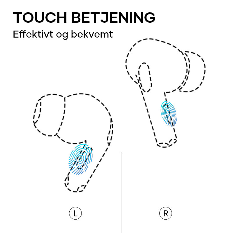 Støjreducerende Bluetooth-øretelefoner