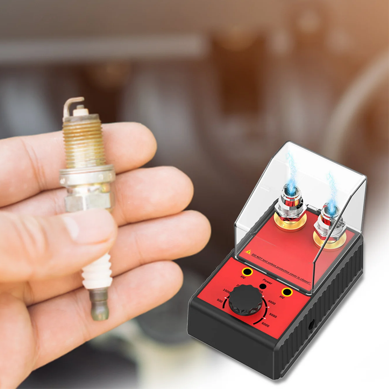 Dobbelt tændrørstester med to 12 mm tændrørsfatninger