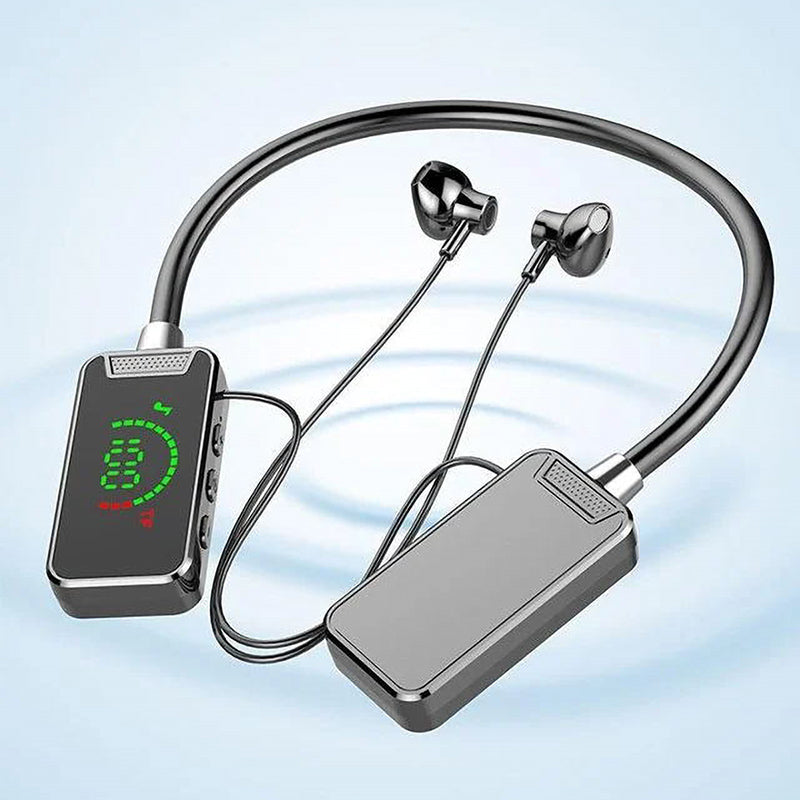 Bluetooth headset med digital display og nakkebøjle