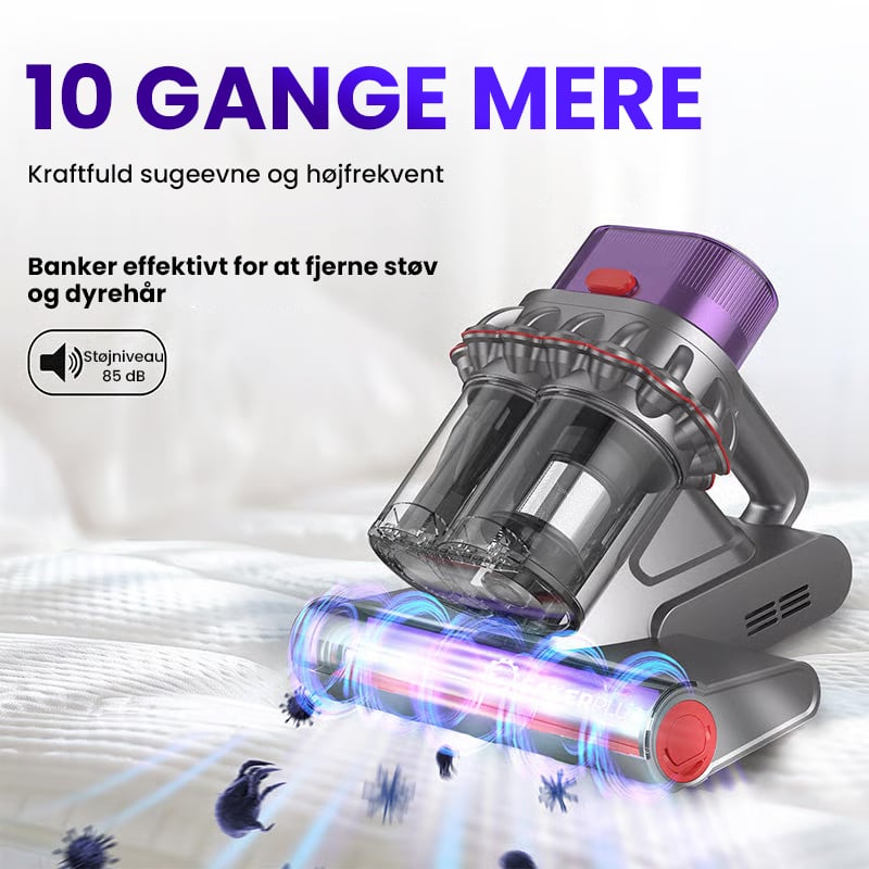 Sakerplus Kraftfuld UV-støvsuger til sengen