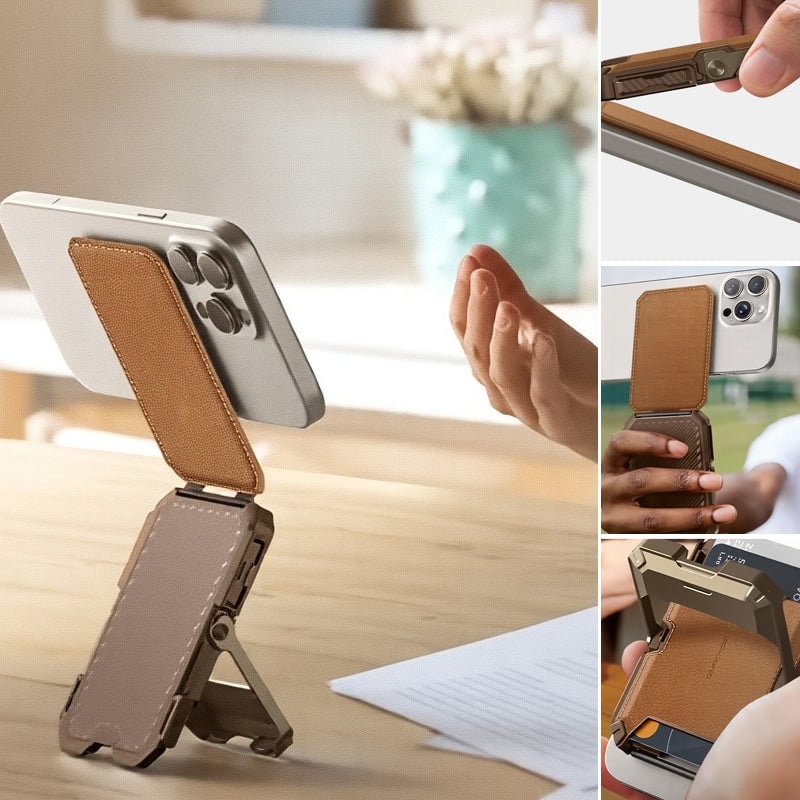 Magnetisk pung med stativ