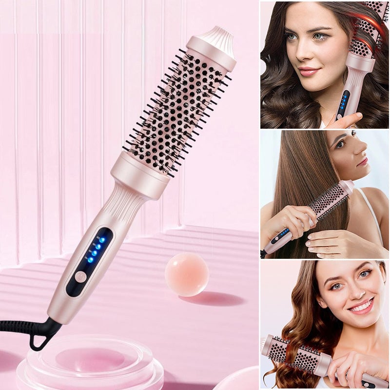 2-i-1 hårstylingbørste til glat og krøllet hår