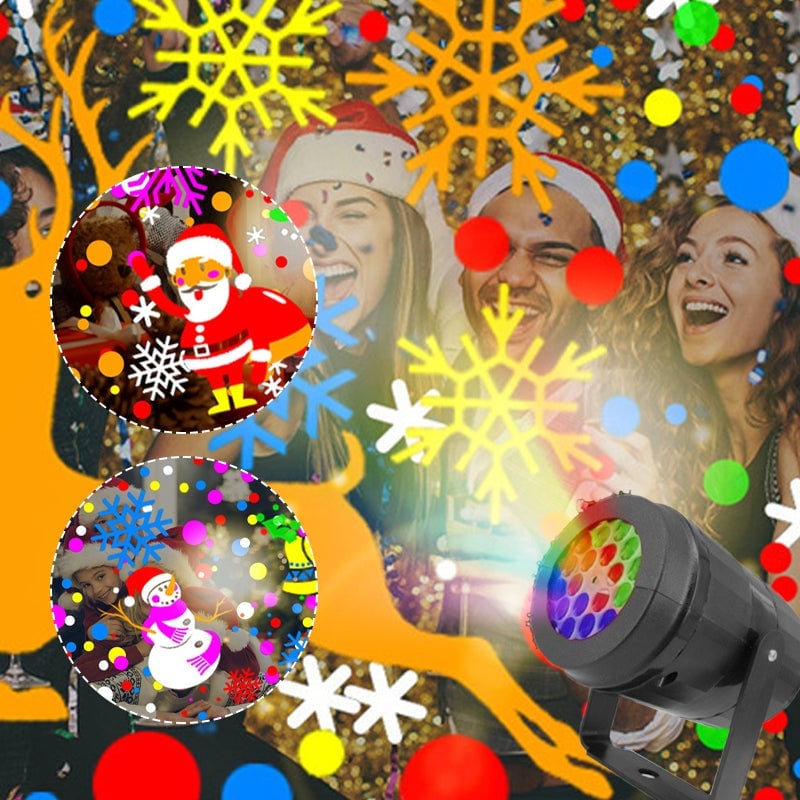 Projektorlampe med julemotiver