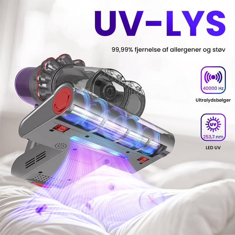 Sakerplus Kraftfuld UV-støvsuger til sengen