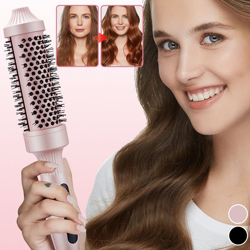 2-i-1 hårstylingbørste til glat og krøllet hår