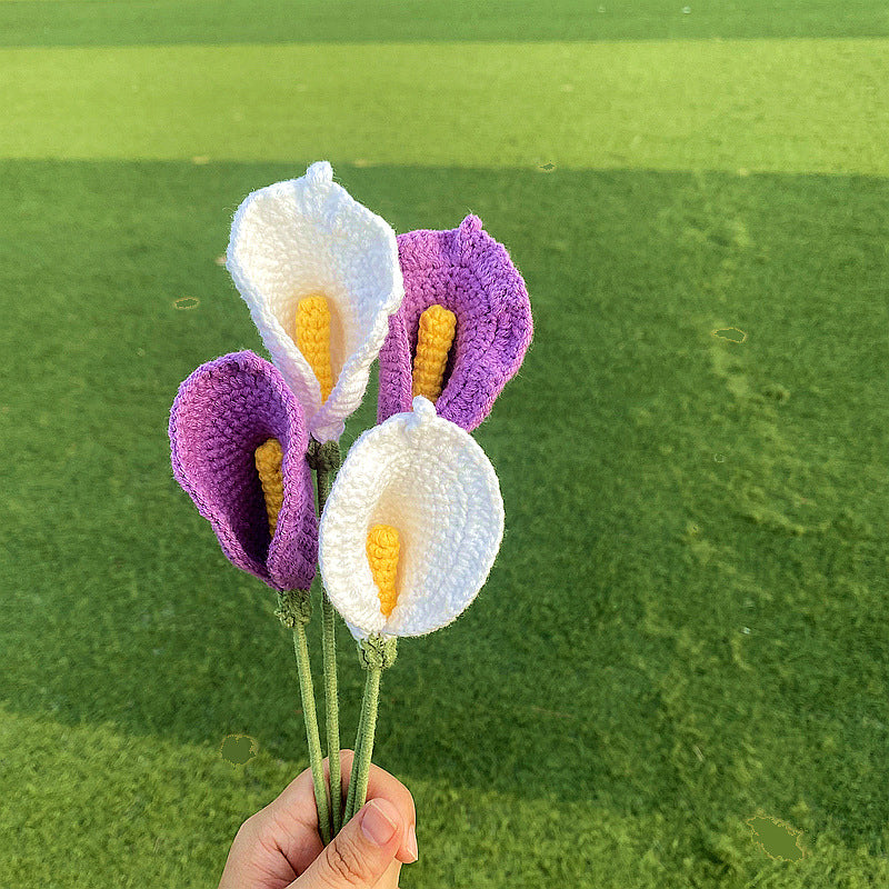 Hæklede blomsterbuketter