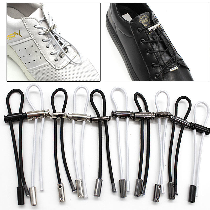 Quick-Lock No-Tie Elastic Shoelaces