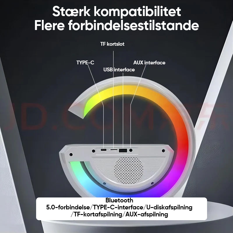 G-shaped Led Wireless Charging Speaker