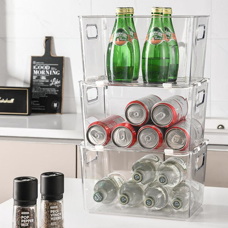 Hjælpestøtte til stabling af opbevaringskasser