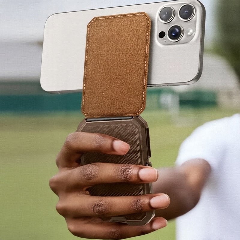 Magnetisk pung med stativ