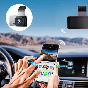 WiFi-styret Dash Cam med dobbeltlinse